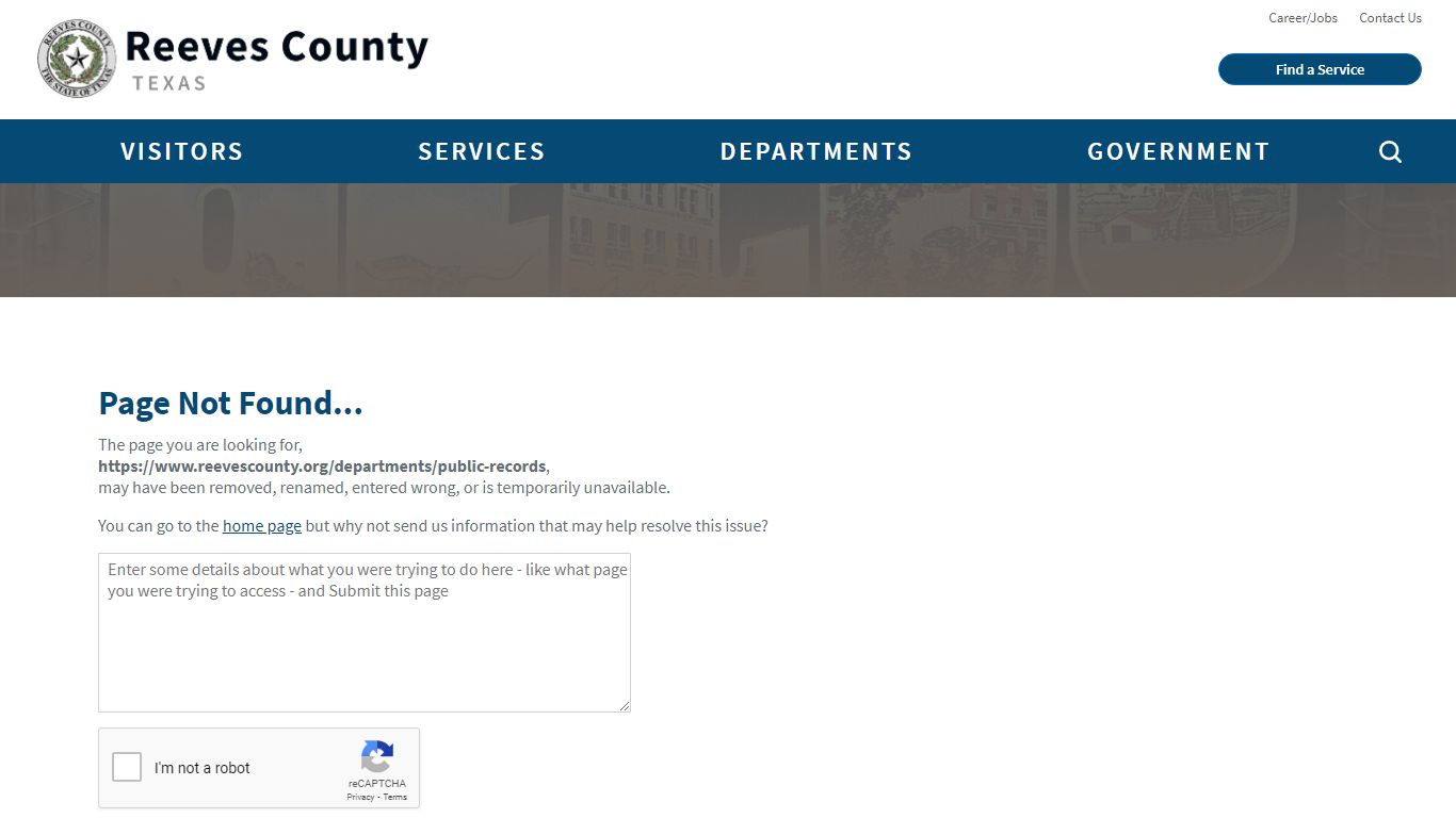 PUBLIC RECORDS LINK | Reeves County, TX