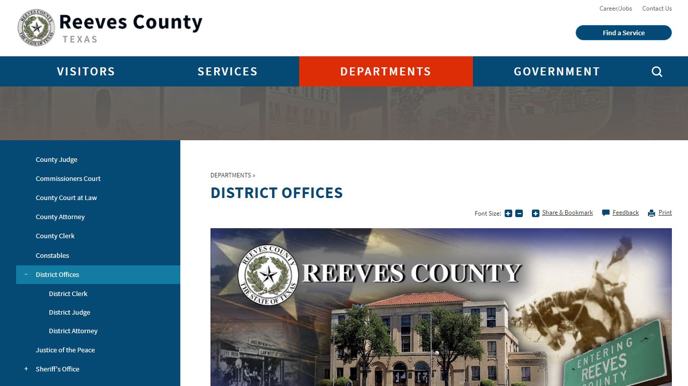 DISTRICT OFFICES | Reeves County, TX